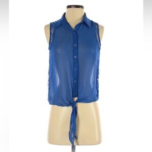 Candie's Vibrant Blue Sleeveless Blouse